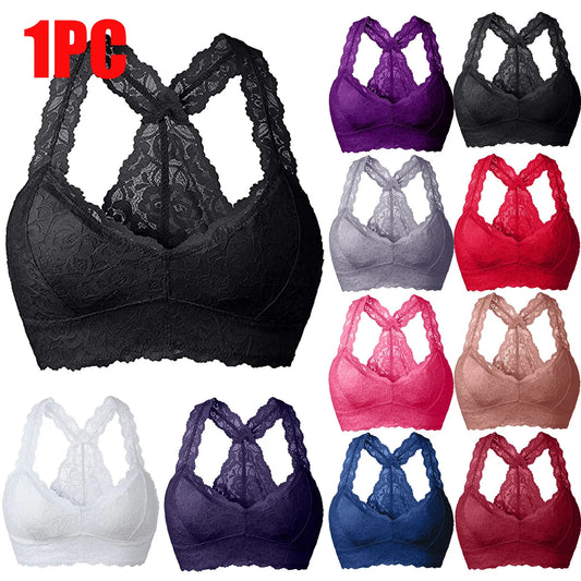 Lace Bras Comfortable Bralette Solid Underwear