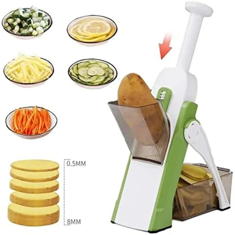 Multifunctional Vegetable Cutter Adjustable Grater Shredding Artifact Kitchen Slicing Artifact Manual Grater Kitchen Tool