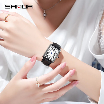 Sanda Brand Rectangular Wrist Watches