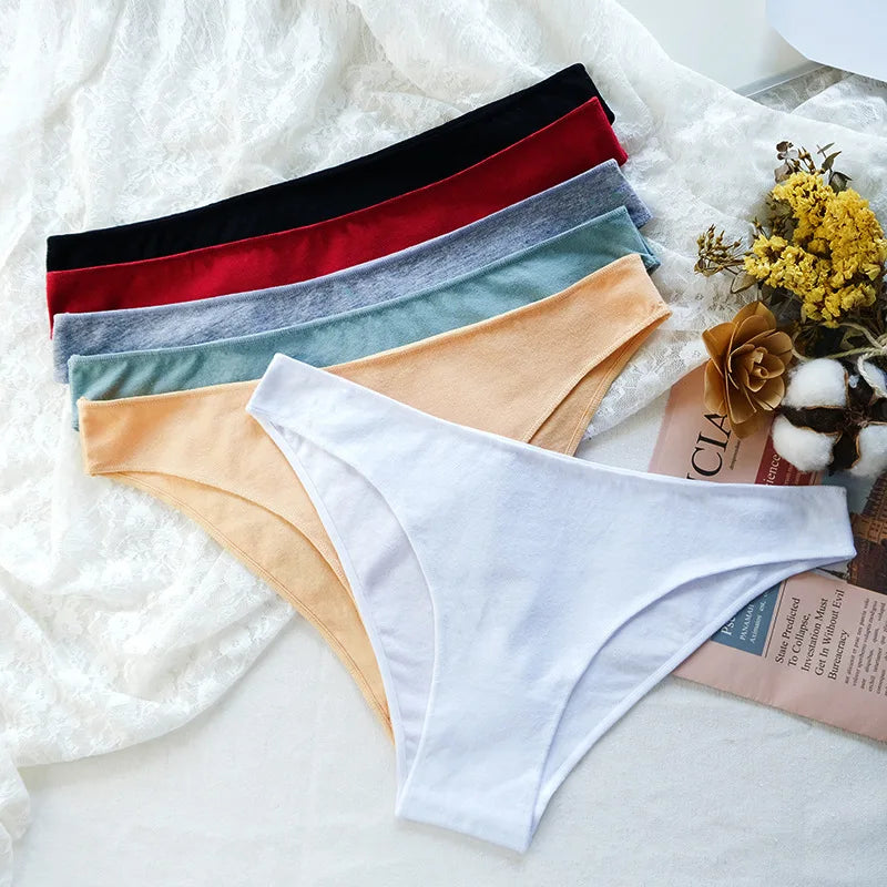 3Pcs/Set Women's Cotton Panties Female Underwear