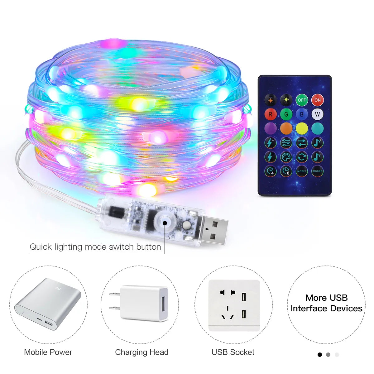 Smart Bluetooth Addressable Curtain Lights