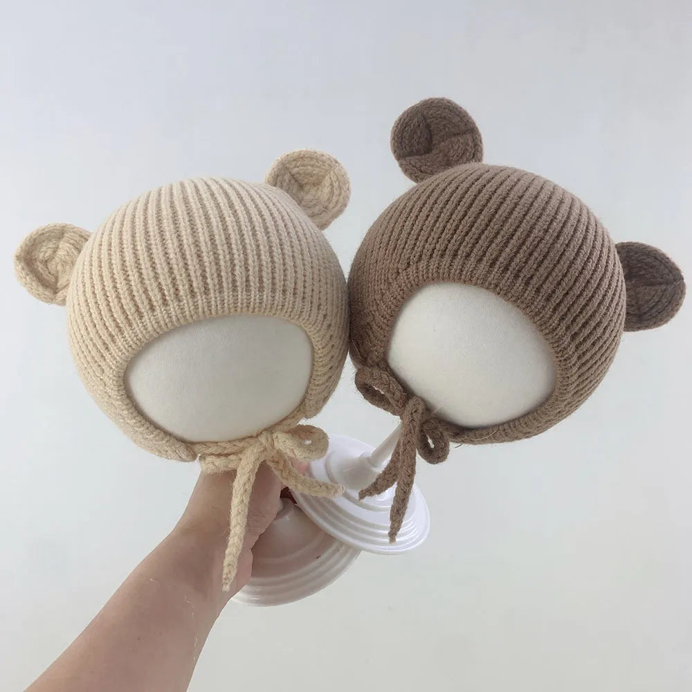 Cute Bear Crochet Baby Hat