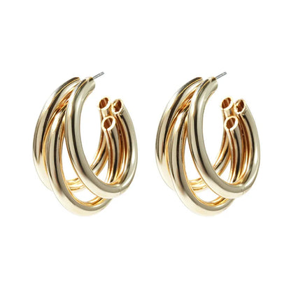 Fashion Korean Metal Elegant Hoop Earring