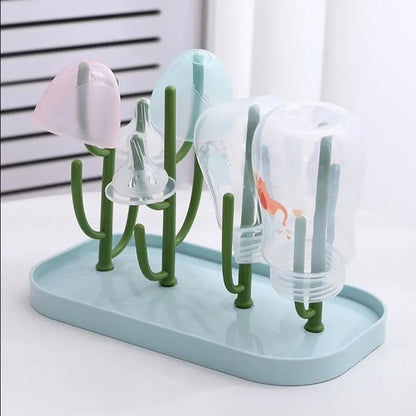 Baby feeding bottle drain rack