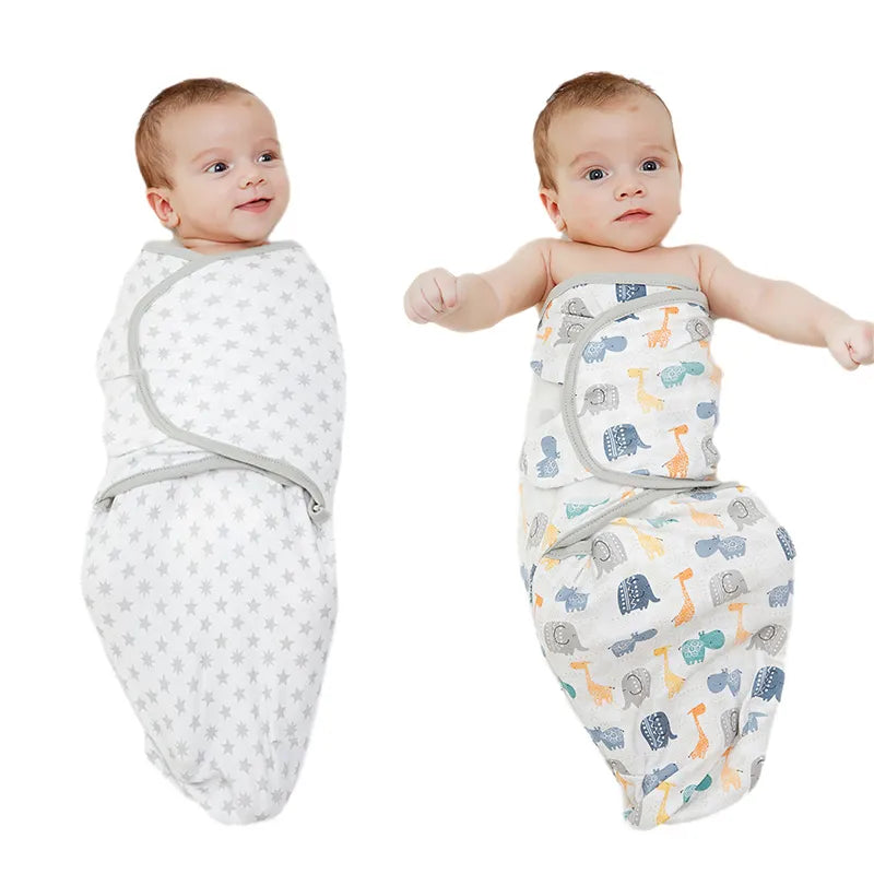 1/2PCS Cotton Newborn Sleepsack Baby Swaddle Blanket