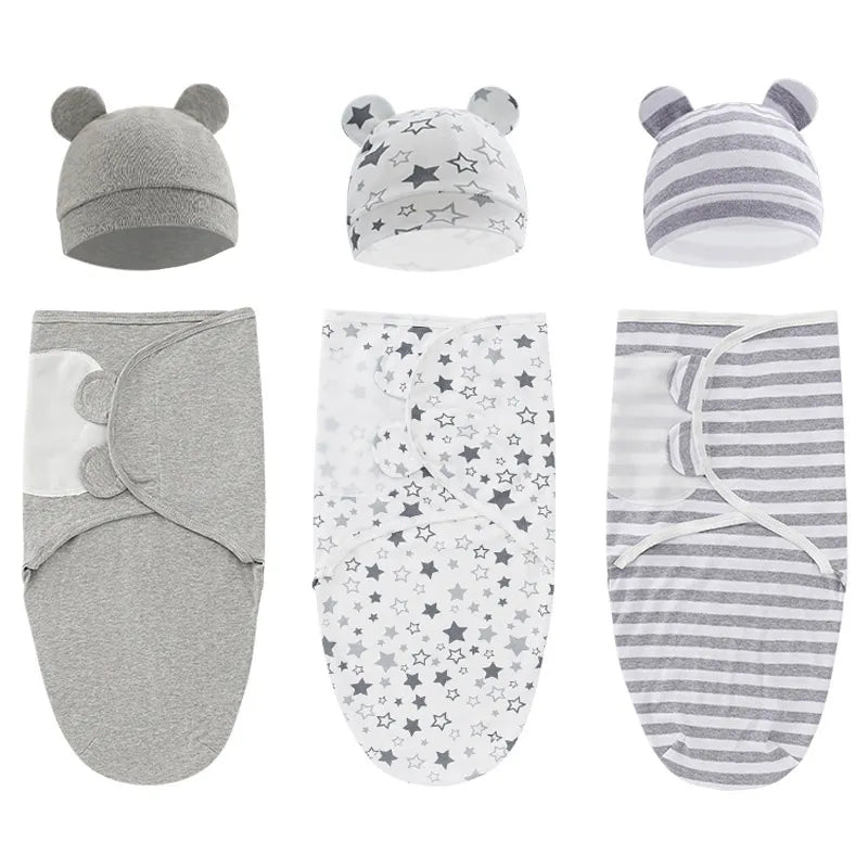 1/2PCS Cotton Newborn Sleepsack Baby Swaddle Blanket