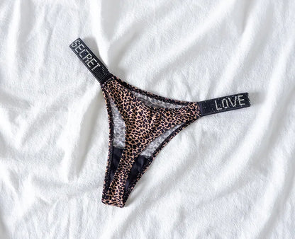 LOVE Letter Rhinestone Pantie