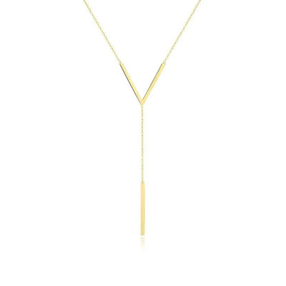 SUMENG New V-shaped Long Sexy Clavicle Necklace