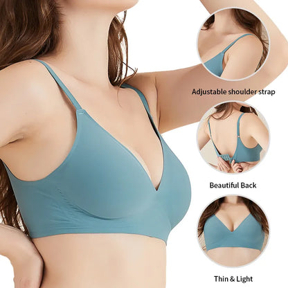 Seamless Bras Wireless Sleep Removable Padded