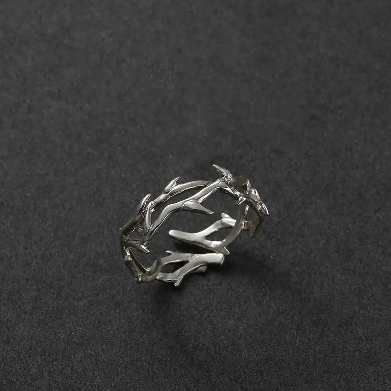 Punk Fashion Irregular Thorns Couple Rings