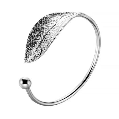 Fashion 925 Sterling Silver Woman Cuff Bracelet