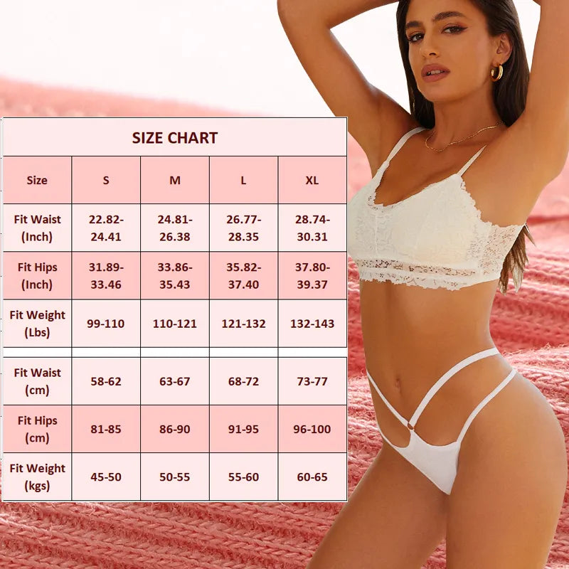 Women Cotton Panties Sexy Low Rise Hollow Out Waist G-String Thongs