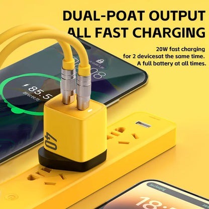 WEKOME 40W USB C GaN Charger Portable 20W Type C Chargers Support PD Quick Charging For iPhone 14 13 12 Pro Max 11 ipad MacBook