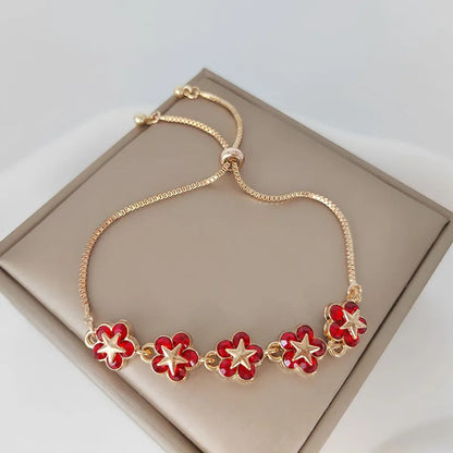 Elegant Inlaid Rhinestone Korean Bracelets