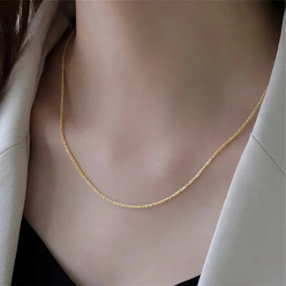 Popular Silver Colour Sparkling Clavicle Chain