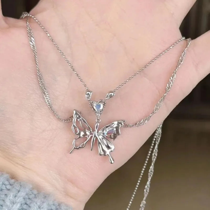 17KM Y2K Butterfly Necklace