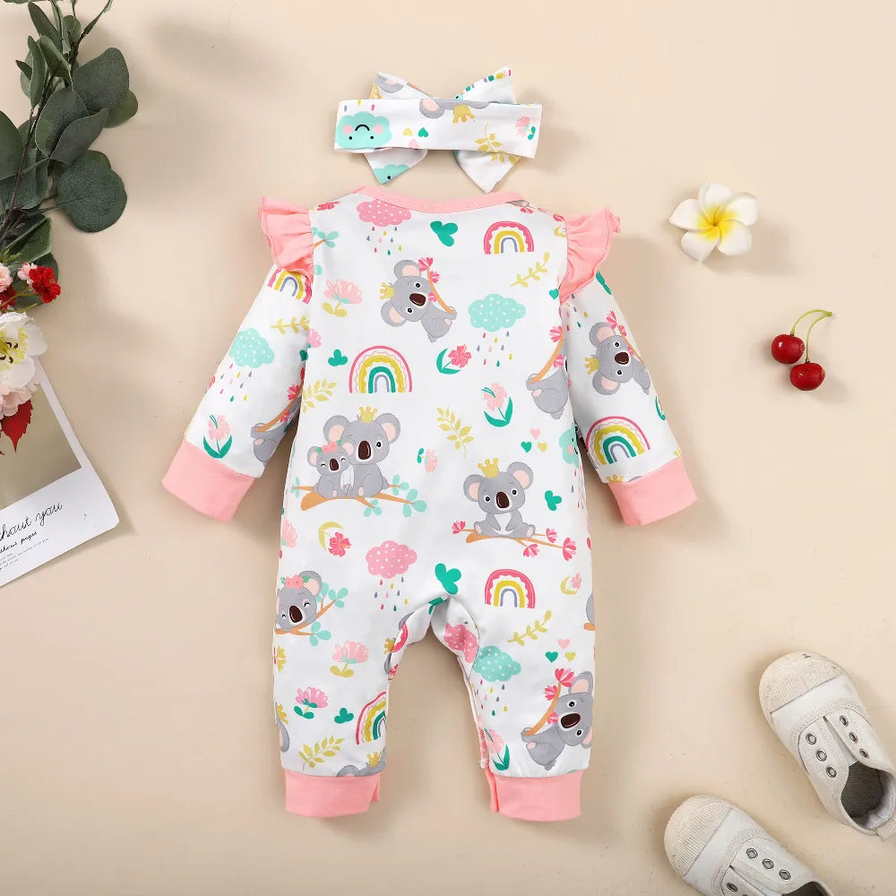 0-12Months Newborn Baby Clothes Girl Long Sleeves