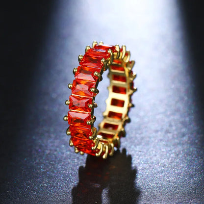 Ekopdee Luxury Band Zircon Rings