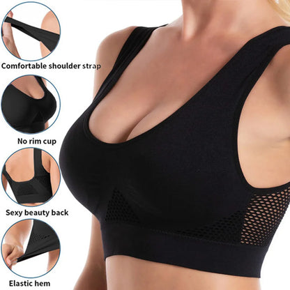 Seamless Mesh Sports Bras