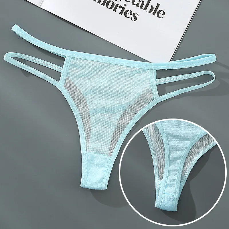 Thin Mesh Sexy Thongs Transparent Underwear