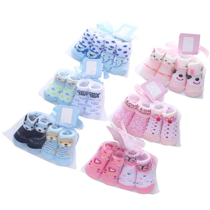 2Pairs/lot Infant Baby Socks Autumn Cotton Baby Socks