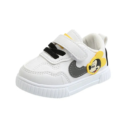 White Casual Shoes For Baby Boy Girl Sneaker Mickey Mouse