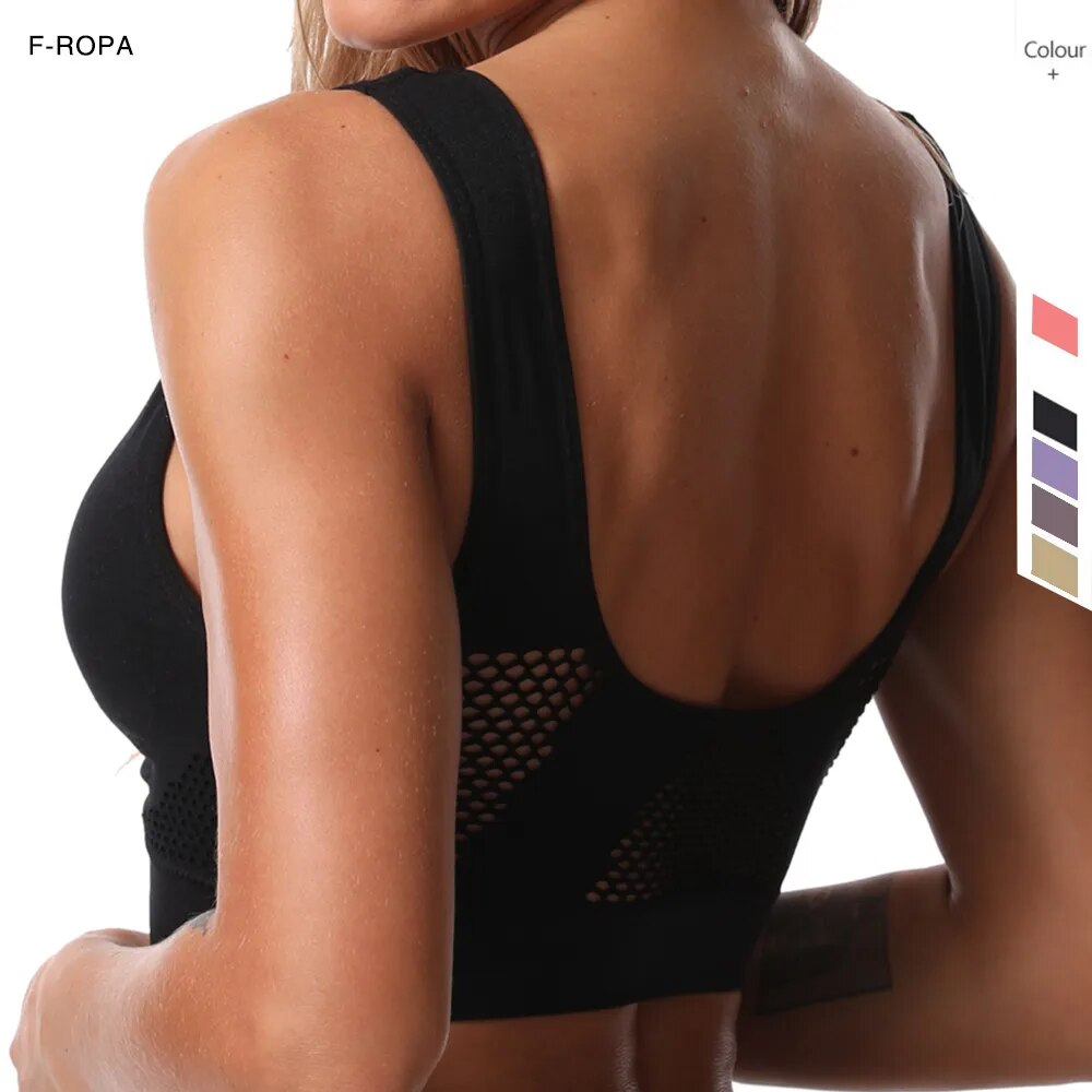 Seamless Mesh Sports Bras