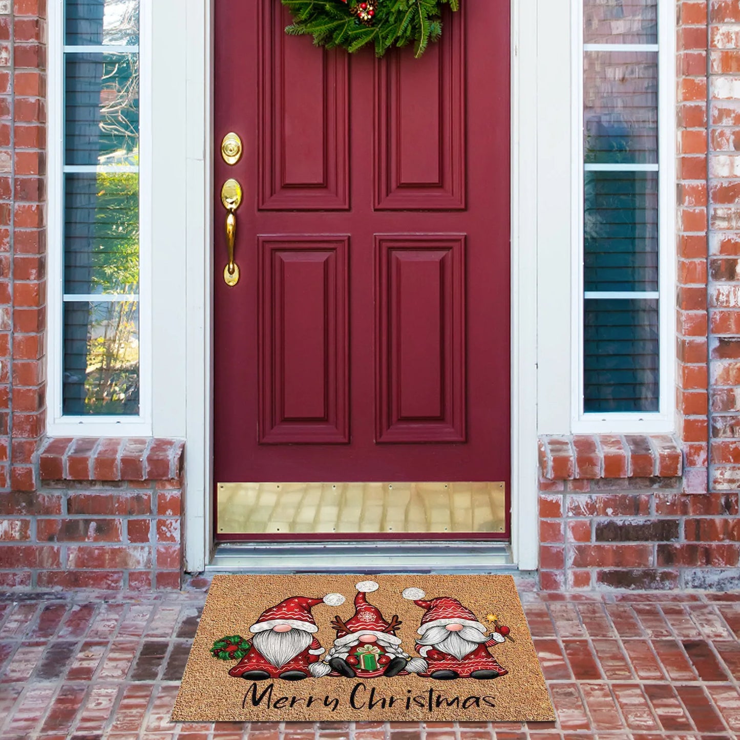 Christmas Welcome Gnome Doormat