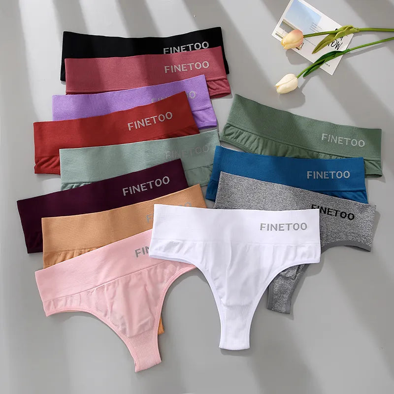 3PCS/Set Panties Sexy Underwear FINETOO Large Size Thong