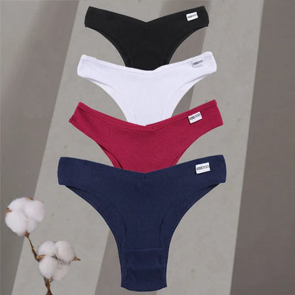 4Pcs/Set Cotton Brazilian Panties