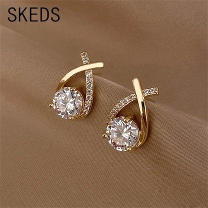 SKEDS Fashion Cross Stud Earrings