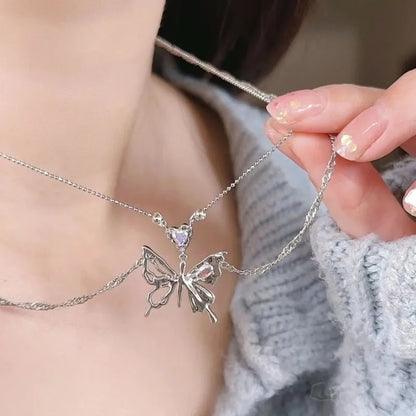 17KM Y2K Butterfly Necklace