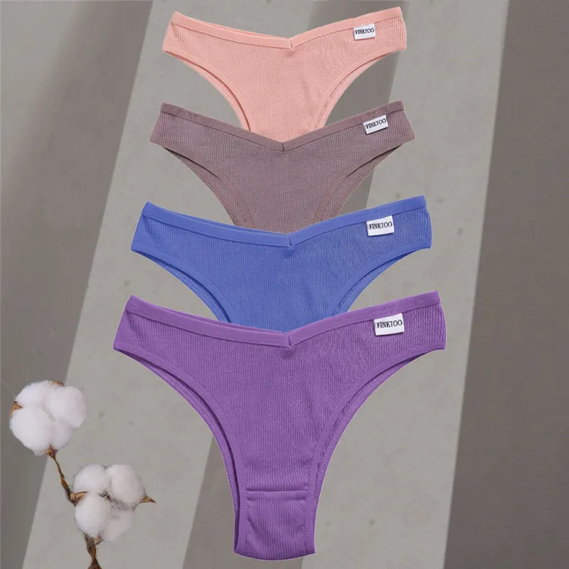 4Pcs/Set Cotton Brazilian Panties