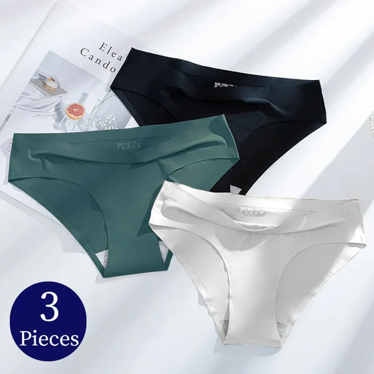 TrowBridge 3PCS/Set Solid Colors Women's Panties