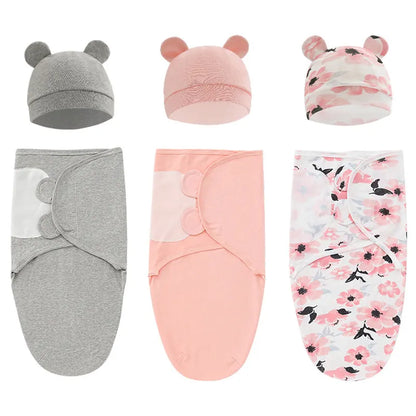 1/2PCS Cotton Newborn Sleepsack Baby Swaddle Blanket